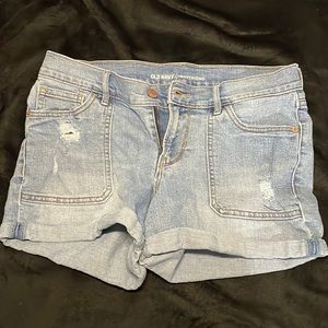 Old navy light blue boyfriend style shorts